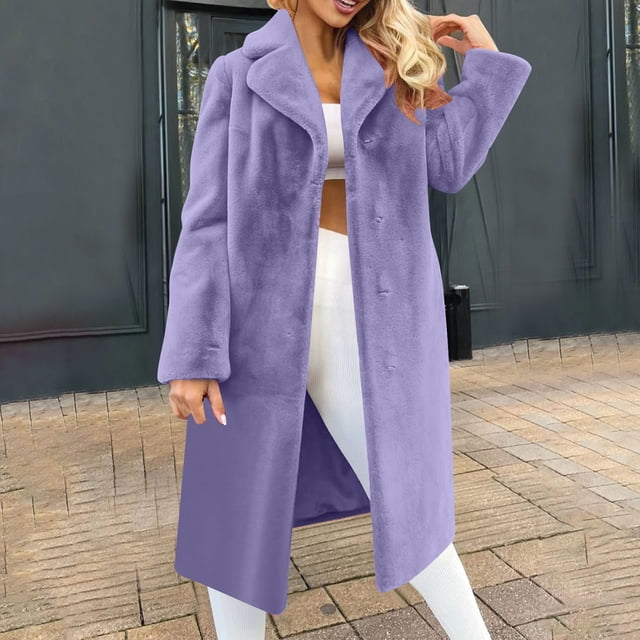 Amzcrzy Longues Vestes pour Femmes Manteau de Mode Décontracté à Manches avec Col Rabattu Couleur Unie Hauts à Manches Longues pour Femmes Veste pour Femmes Vêtements pour Femmes Hauts pour Femmes