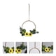 thumbnail image 2 of KAKOWELY 1 guirnalda floral artificial de estilo nórdico para colgar en la pared., 2 of 4