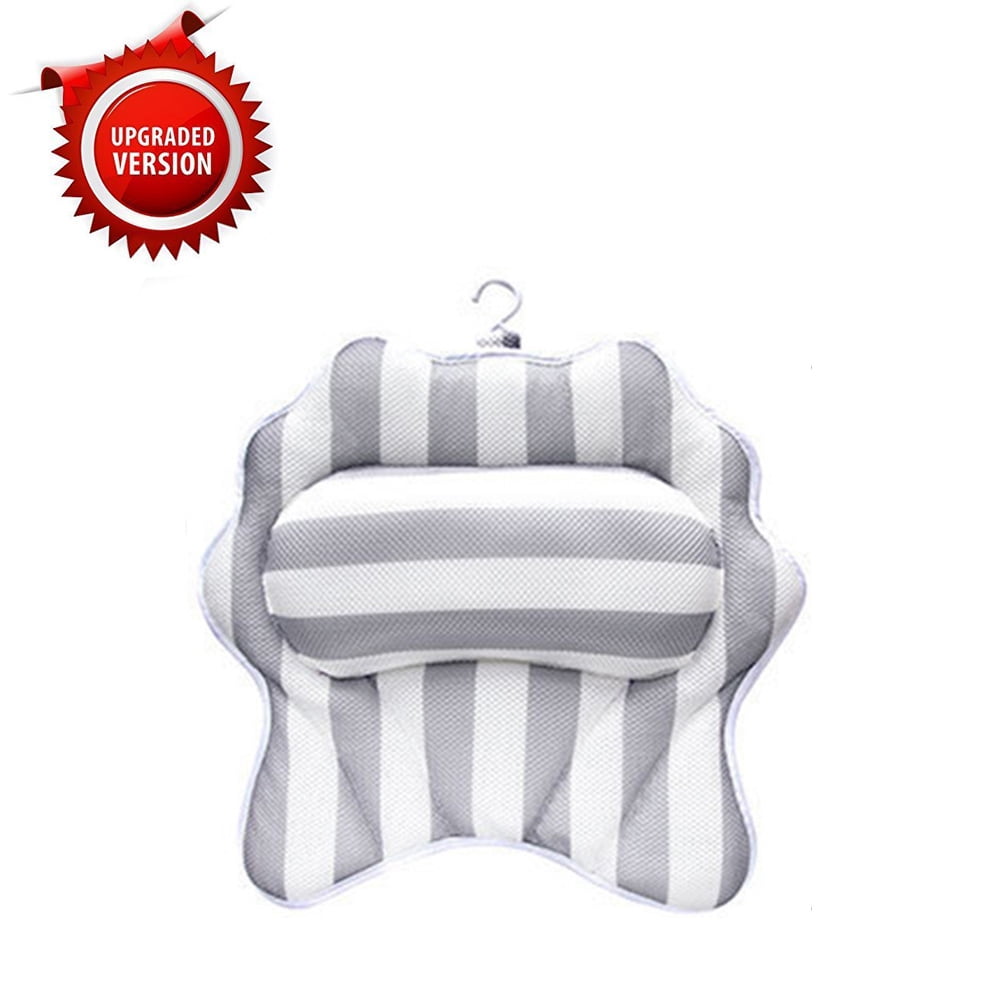 Bathtub Pillow Bath Cushion Non-Slip Suction Sups ...