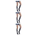 thumbnail image 4 of Medias altas Jumpingount hasta el muslo Raya blanca gris, 4 of 6