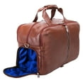 thumbnail image 5 of U Series | AVONDALE | 19" Leather, Triple Compartment, Carry-All, Travel, Laptop Duffel - Brown, 5 of 8