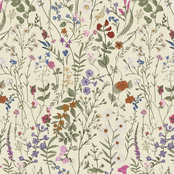 Xiayi Botanical Floral Peel and Stick Wallpaper 56.7 Sq. ft
