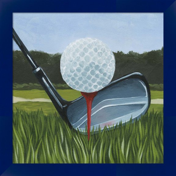 Great Art Now Tee Off II by Grace Popp, Framed Wall Art, 14W x 14H