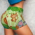 thumbnail image 4 of Honeii African Animals in the Jungle Print Women's Workout Shorts, Gym Shorts for Active Wear, Sports Shorts,Women's Running Shorts,Quick Dry Athletic Shorts-Medium, 4 of 8