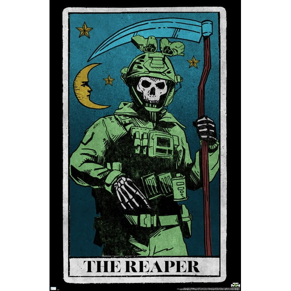 Call of Duty: Modern Warfare 2 - Ghost Tarot Card Wall Poster, 22.375" x 34"