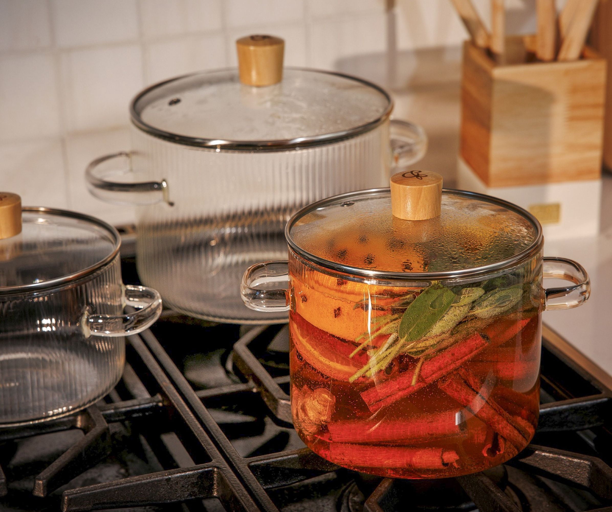 Thyme & Table 1.59QT Borosilicate Glass Pot