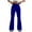 Blue2, variant on Capris Pants For Women High Waist Regular Solid Flared Workout Yoga Pants Trousers Seamless Womens Yoga Pants