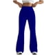 thumbnail image 1 of Pantalones de yoga de cintura alta y talle alto para mujer - Pierna ancha, poliéster/spandex, tallas S-XXL, aptos para fitness/casual, secado rápido, alta elasticidad, 1 of 5