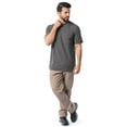 thumbnail image 3 of Wrangler Workwear Men's Short Sleeve Performance Henley Pocket Shirt, size S-5XL, 3 of 7