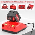 thumbnail image 3 of Batería de repuesto WECACHWE de 18 V, 9 Ah, iones de litio, paquete 2, 3 of 8