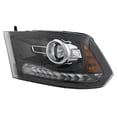 thumbnail image 6 of For Ram 2500/3500 2010-2018 Headlight Assembly Driver Side | HID | Clear Lens | Black Bezel | Projector Type | Replacement For CH2502289 | 68324933AD, 6 of 7