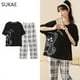 thumbnail image 1 of SUKAE-ropa de dormir de dos piezas para mujer, pijama de tiras de talla grande, minimalista, Kawaii, rosa, para adolescentes, verano, M-5XL, 1 of 4