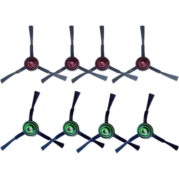 Side Brushes Compatible with ECOVACS DEEBOT X1, T10 Omni,T10 Plus,T20 Omni, T8 AIVI,T9 ,N8 Pro Plus,N10 Plus,OZMO 920, OZMO 950, yeedi vac vac 2 Pro Vacuum Cleaner.(8 Pack)