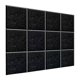 thumbnail image 1 of 12 paneles acústicos insonorizados para pared, decoración de pared, decorativos y únicos. negro no pegajoso, 1 of 9