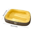 thumbnail image 3 of potrochi Dog Beds for Small Dogs -Cute Cat Beds for Indoor Cats Calming Pet Beds, Soft Calming Sleeping Puppy Bed, Yellow, 3 of 5