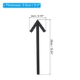 thumbnail image 2 of Unique Bargains 10.2' Self Stick Arrow Sign, 2 Pack Acrylic Directional Sign Sticker Self-Adhesive Black, 2 of 6