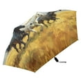 thumbnail image 2 of Horses Galloping on Meadow Sky Clouds All Weather Umbrella Triple Folding Parasol 6 Ribs UV Protection Portable, 2 of 8