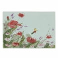 thumbnail image 1 of Spring Cutting Board, Artisitc Burshstrokes Botanical Image with Flowers Plants and Winged Insect Image, Decorative Tempered Glass Cutting and Serving Board, in 3 Sizes, by Ambesonne, 1 of 2