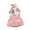 Pink, variant on Gerichy Kid Girls Clothes Big Girls Rose Print Halter Summer Sleeveless Tops Elastic Fashion Shorts 2Pcs Outfits 7-12 Years