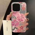 thumbnail image 1 of Luxury Flowers Case For iPhone 15 Pro Max Cases iPhone 11 14 Pro Max 12 13 Mini 16 Plus Cases Soft Matte Protective Covers Funda AQ22 For iPhone 15 Plus, 1 of 6
