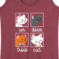 thumbnail image 3 of Disney Classics - Cats & Dogs - Un Deux Trois Cat - Women's Racerback Tank Top, 3 of 5