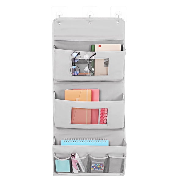 GOOHOCHY Bolsa de almacenamiento colgante, organizador trasero para puerta, organizador de pared, bolsillo para artículos diversos, organizador de puerta para dormitorio, sala de estar
