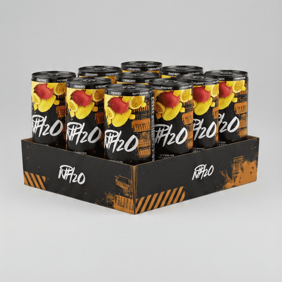 NH2O Superior Hydration Drink Mango Passionfruit Flavored Pack Zero Sugar Zero Caffeine Electrolyte 12-pack