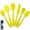 Yellow, variant on Bouanq 6 Piece Silicone Spatula Cooking Utensil Set for Baking Cooking Mixing Heat Resistant Non Stick Cookware Food Grade BPA Free Dishwasher Safe