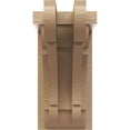 thumbnail image 2 of 4"W x 4"D x 8"H Wide Bryant Rough Cedar Woodgrain TimberThane Corbel, Primed Tan, 2 of 6