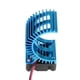 thumbnail image 4 of Disipador de calor con ventilador de refrigeración para motor 540/550 de coche eléctrico RC a escala 1/10 (azul), 4 of 10