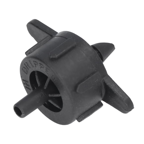 100 Pcs Émetteur Goutte à Goutte 4 mm Compensation de Pression Uniforme Débit PP Irrigation Arrosage Goutteur Émetteur pour Grand Terrain 4 L Noir