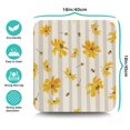thumbnail image 5 of Washable Rubber Daisy Cute Floral Dish Drying Mats for Kitchen Counter Home Large Coffee Bar Pad Accessories and Decor for Utensils Stemware 16''x18'', 5 of 7