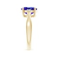 thumbnail image 3 of Angara Natural 1.9 Ct. Tanzanite with Diamond Classic Ring in 14K Yellow Gold for Women (Ring Size: 3.5), 3 of 9