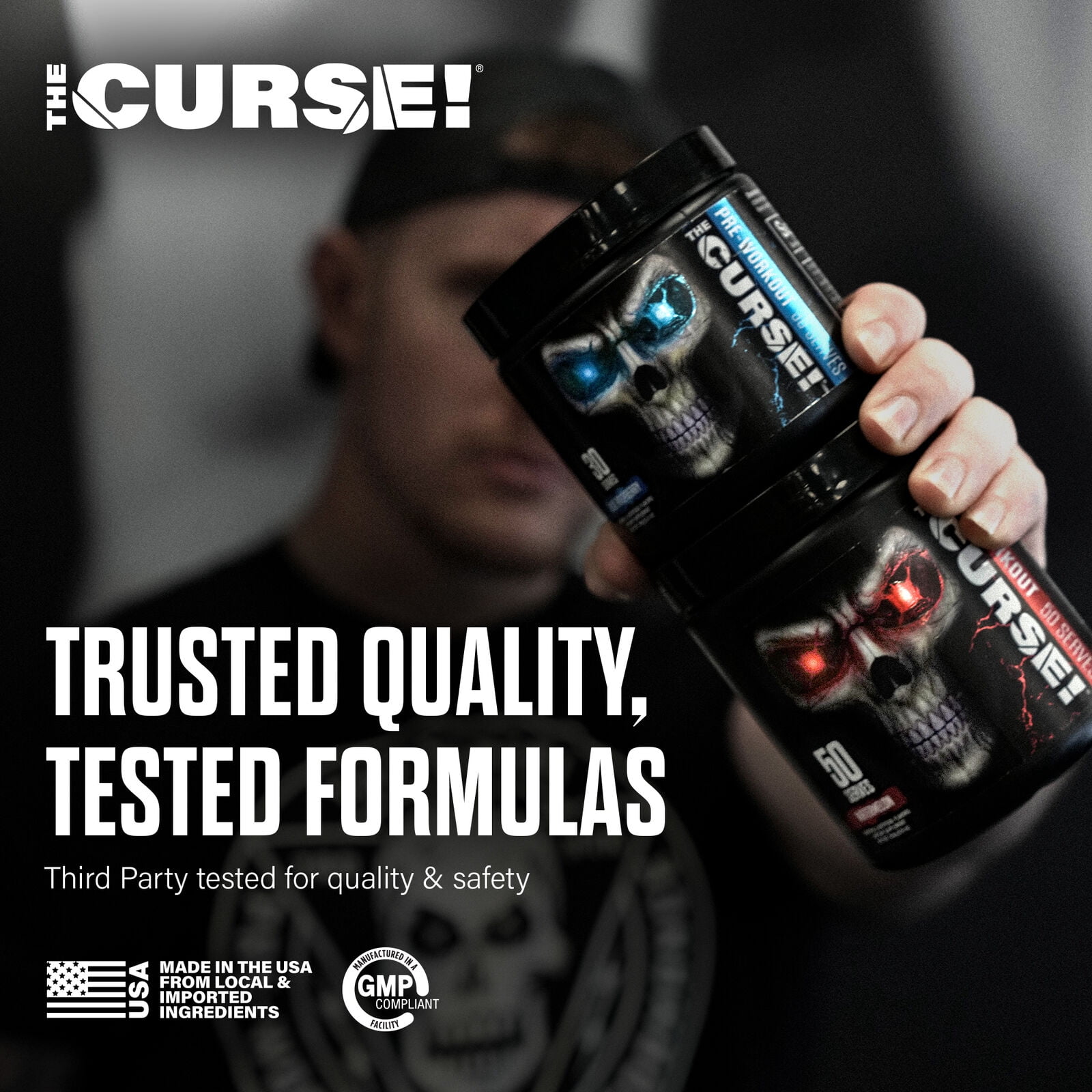JNX Sports® The Curse Pre Workout Powder Watermelon Pre Workout Mix for Energy and Focus, 30 Serves