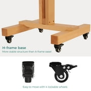 VISWIN Extra-Large Studio Easel, Hold Canvas to 71, Tilts Flat - Natural