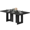 thumbnail image 5 of HOOBRO 63-Inch Dining Table for 4-6 People, Rectangular Kitchen Table with Thickened Top & Floor-Protective Pads for Dining Room, Black BB36CZ01, 5 of 8
