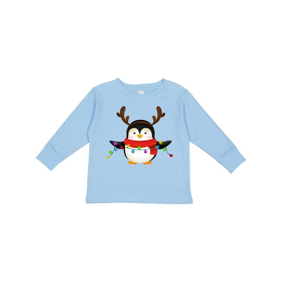 Inktastic Penguin Xmas Boys or Girls Long Sleeve Toddler T-Shirt