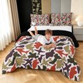 thumbnail image 3 of Manfei Retro Airplane Camo Queen Comforter Set, Vintage Plane Vehicle Comforter Sets Queen, Coyote Brown, Black Reversible, 3 Pieces, 1 Comforter and 2 Pillowcases, 3 of 7