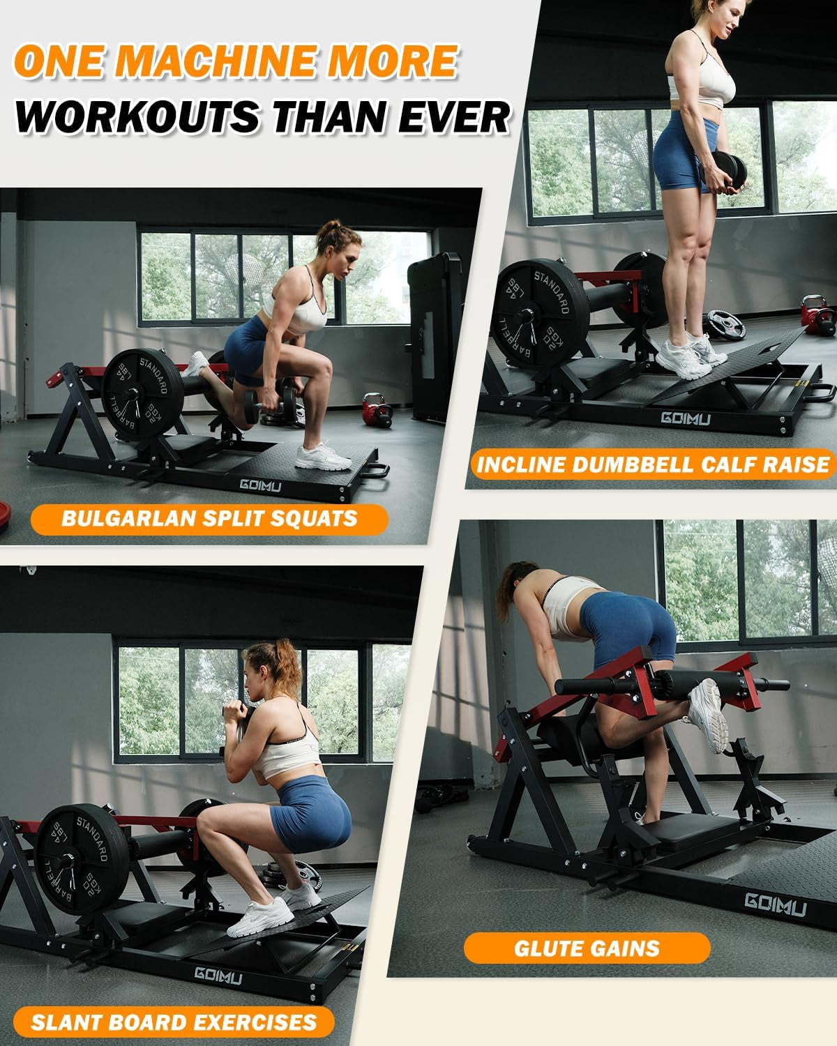 Hip Thrust Machine, 800LBS Plate-Loaded Glute Drive Band Peg, Heavy Duty Glute Bridge Machine with Weight Holder for Home Gym, Home Workout Equipment for Glute Muscles Building