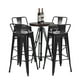thumbnail image 5 of Costway Silla Vintage De Metal, Silla De Comedor, Silla Lateral Apilable, Silla Con Respaldo, Silla De Bar Simple Y Construcción De Metal, Silla De Café Con Taburete Trasero, Juego De 4 Baquetas, 5 of 7
