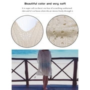 Swimsuit Cover Up for Women Summer Sexy Hollow Out Seethrough Crochet Bathing Suit Cover Up Swimwear Beach Cover Up with Tassel Shermie