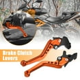 thumbnail image 2 of Unique Bargains Adjustable Brake Clutch Levers for Honda CBR250R 2011-2013 Orange Aluminum Alloy 1 Pair, 2 of 6