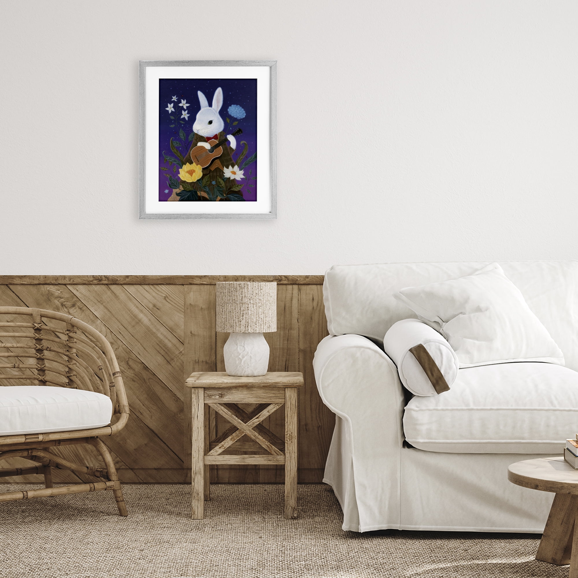 Stupell Industries Maria Von Carrot Gray Framed Print Under Glass, design by Gina Matarazzo