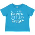 thumbnail image 3 of Inktastic Papa's Little Girl with Hearts Flower and Butterfly Girls Baby T-Shirt, 3 of 5