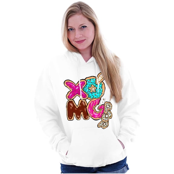 XOMG POP Cookie Crunch Band Logo Women Plus Size Hoodie Brisco Brands 2X