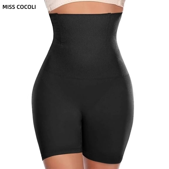 MISS COCOLI High Waisted Body Shaper Shorts Shapewear for Women Tummy Control Thigh Slimming