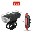 thumbnail image 7 of USB Rechargeable LED Waterproof Bicycle Headlight & Tail Light Set,Cycling Headlight with 3 Modes and Adjustable Bracket, 7 of 7