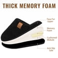 thumbnail image 4 of Litfun Women's Fuzzy Slippers Winter Comfy Indoor House Slippers Soft Memory Foam Shoes, Black, 4 of 7