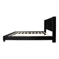thumbnail image 3 of Giulia Velvet Upholstered Twin Platform Panel Bed - Black, 3 of 6