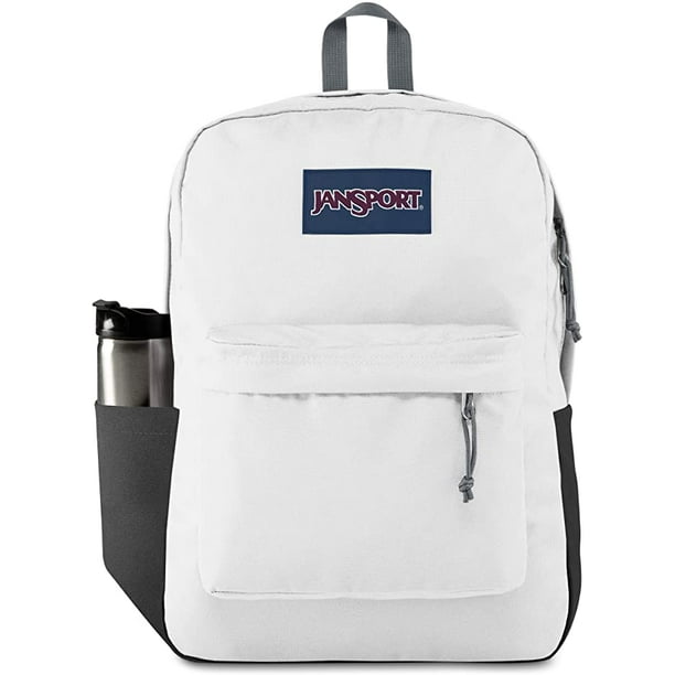 JanSport JanSport Superbreak Backpack w/ Water Bottle Pocket White